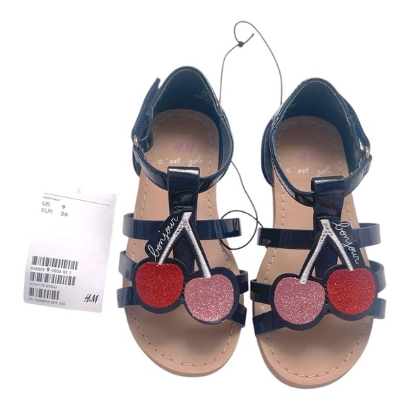 080 H&M Shimmery Cherry Sandals - Picture 2 of 9